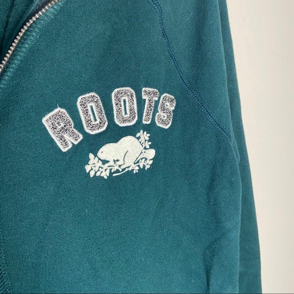 Vintage Roots Canada Athletic Hoodie Green - Picture 2 of 7